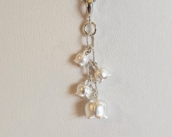 Sterling Silver Lily of the Valley Garden Collection Pendant with 4 Cascading Blossoms!