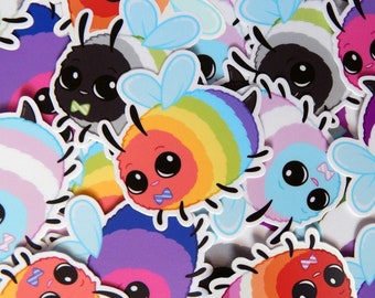 Pride Bees LGBT Vinyl Waterproof Sticker