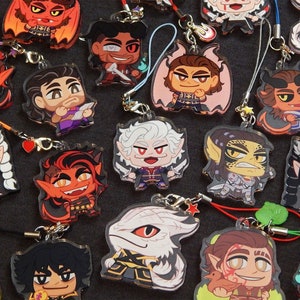BG3 1.5&quot; Acrylic Charms Double Sided Phone Charms