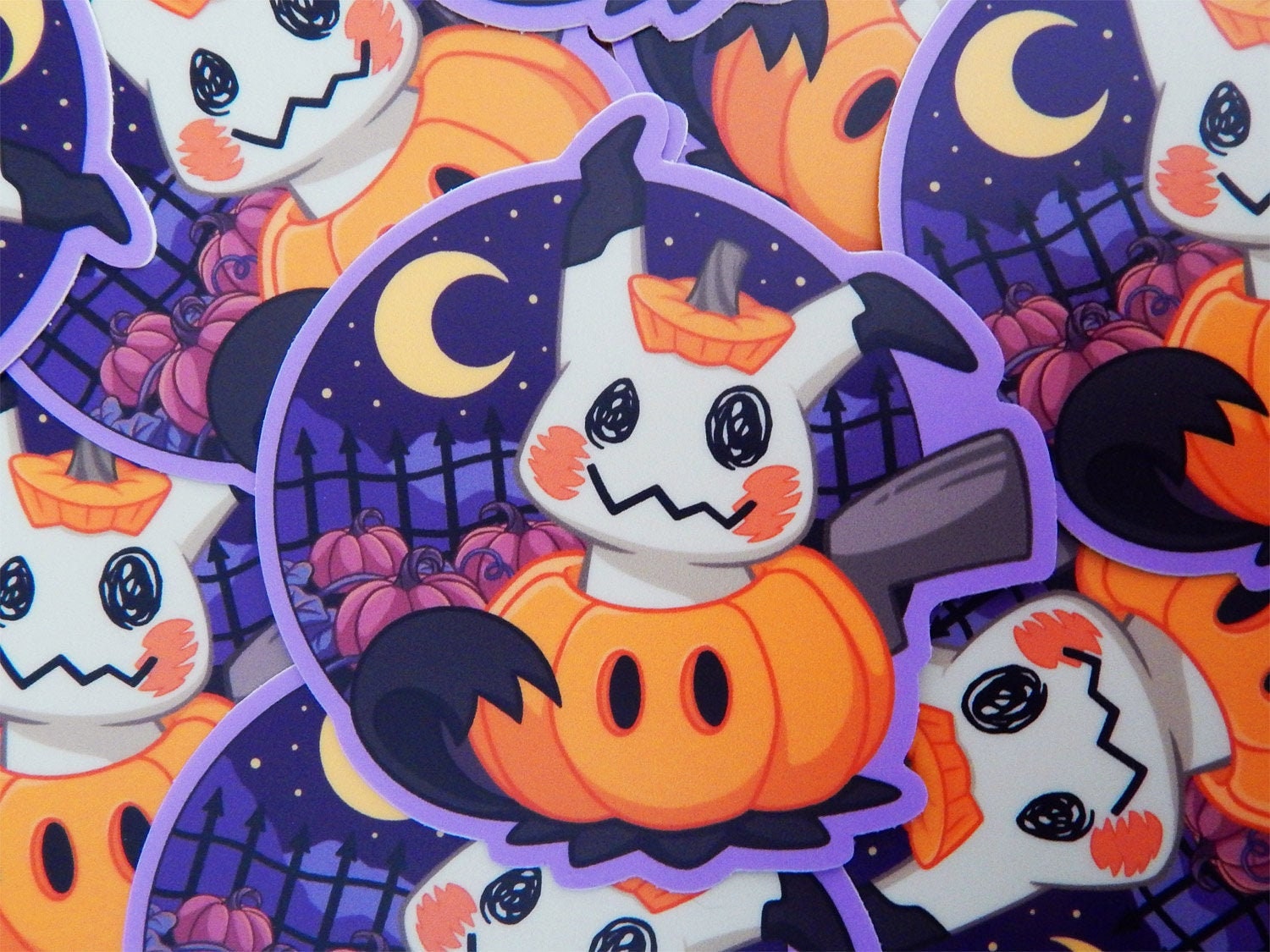 Halloween Mimikyu Pokemon Vinyl Waterproof Sticker Etsy