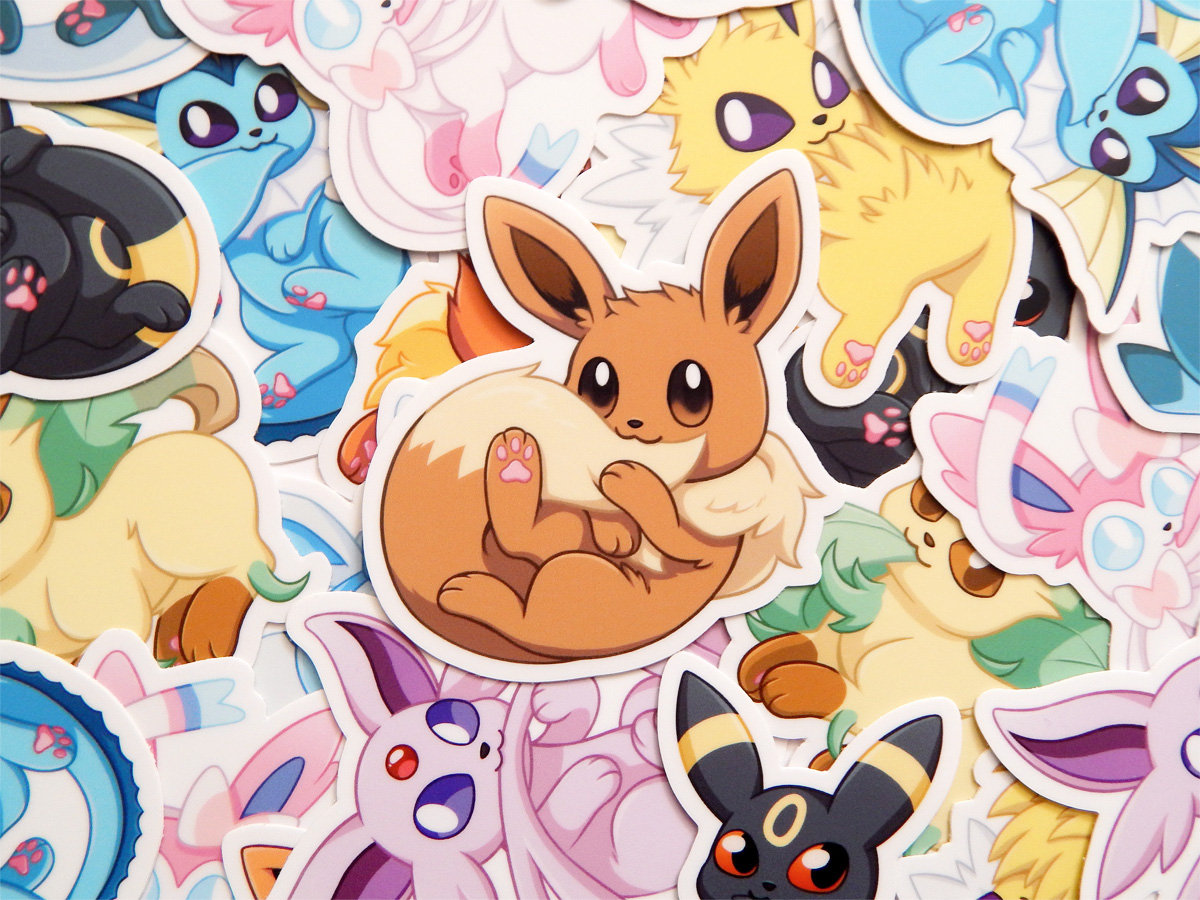 Eevee Evolution Stickers · Maneki Neko Art · Online Store Powered by  Storenvy