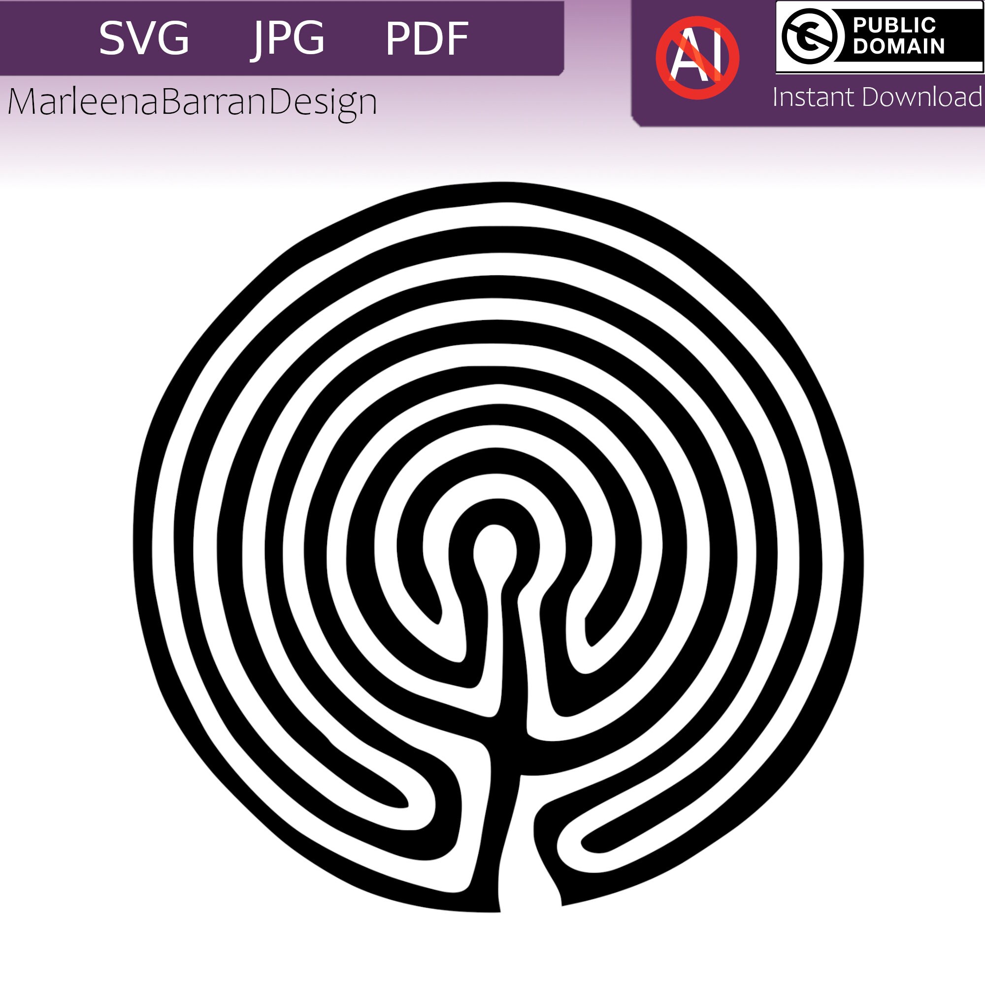 Labyrinth Design, Jatulintarha, Troy Town, Jungfrudans . SVG File for ...