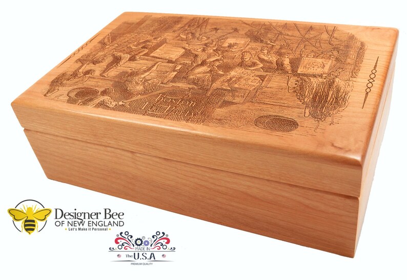 Boston Tea Party Tea Box or Treasure Chest Restored Etsy