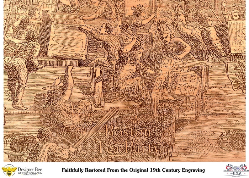 Boston Tea Party Tea Box or Treasure Chest Restored Etsy