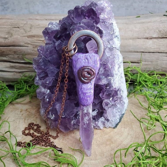 Crystal wand sales necklace