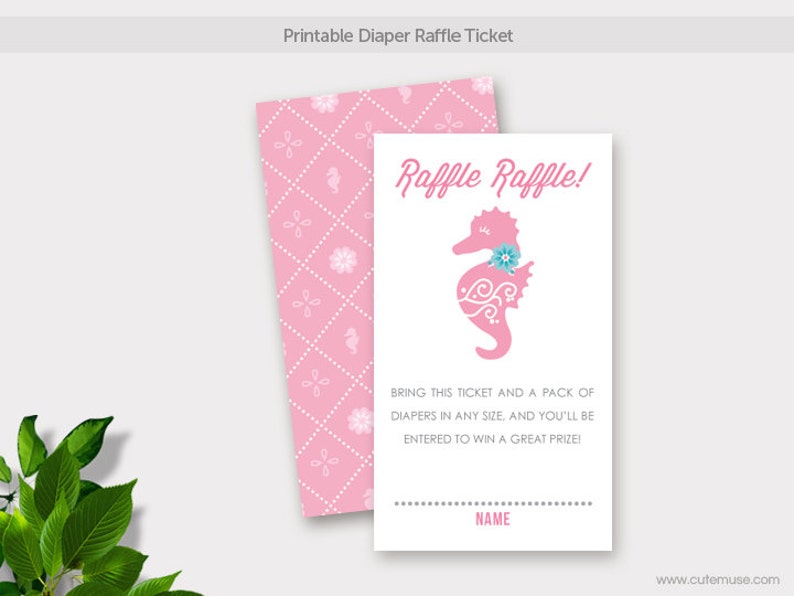 Seahorse Baby Shower Printable Invitation Girl Seahorse Baby Etsy