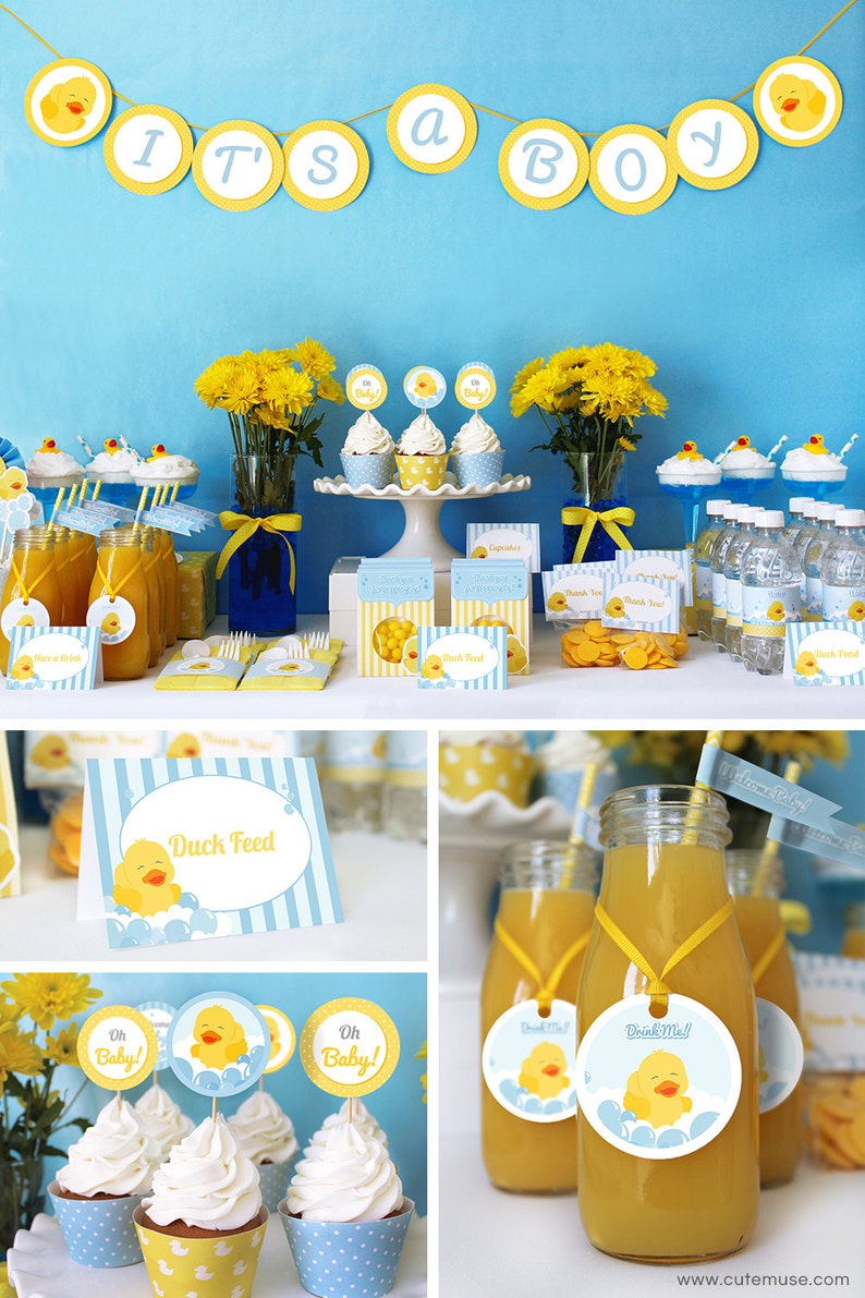 Duck Baby Shower Decorations Printable Baby Shower Party Etsy Duck Baby Shower Decorations Printable Baby Shower Party Etsy