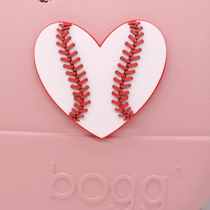Home Run Happiness: Herzförmiger Baseball-Bogg-Taschenanhänger – ein tolles 3D-gedrucktes Kunststoff-Accessoire!