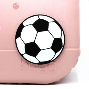 Fußball Bogg Taschenanhänger | 3D gedruckter Anhänger für Bogg Bag | Fußball Mama Geschenk | Sporttasche Zubehör | Personalisierte Bogg Taschenanhänger