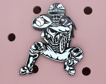 3D Printed Softball Catcher Bogg Bag Charm – Sports Fan Gift