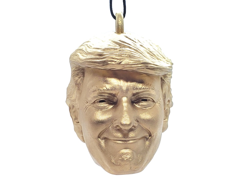 President Donald Trump Christmas Tree Ornament in Metallic Etsy