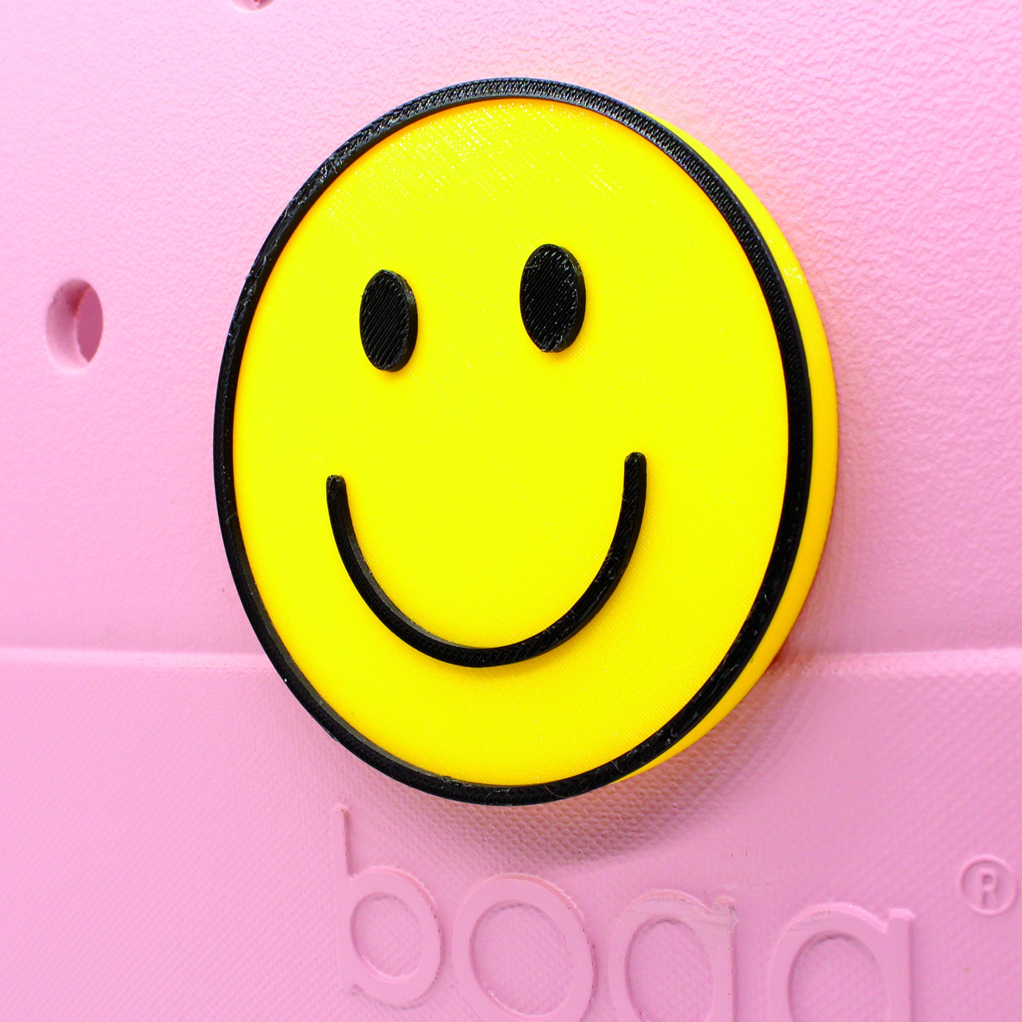 Symbol of Happiness - Classic Yellow Smiley Face Bogg Bag Charm Accessory -  3d Printed Retro Happy Smile Face - Etsy