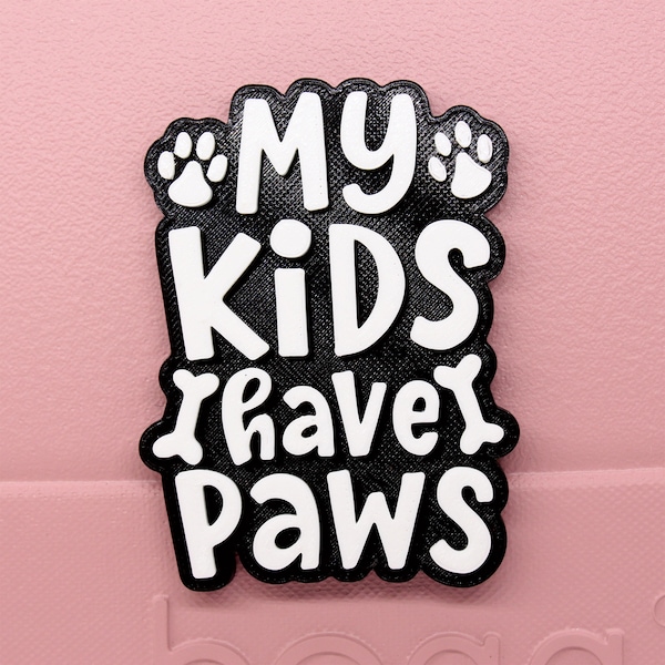 My Kids Have Paws Dog / Cat Lover Bogg Bag Charm Accessory