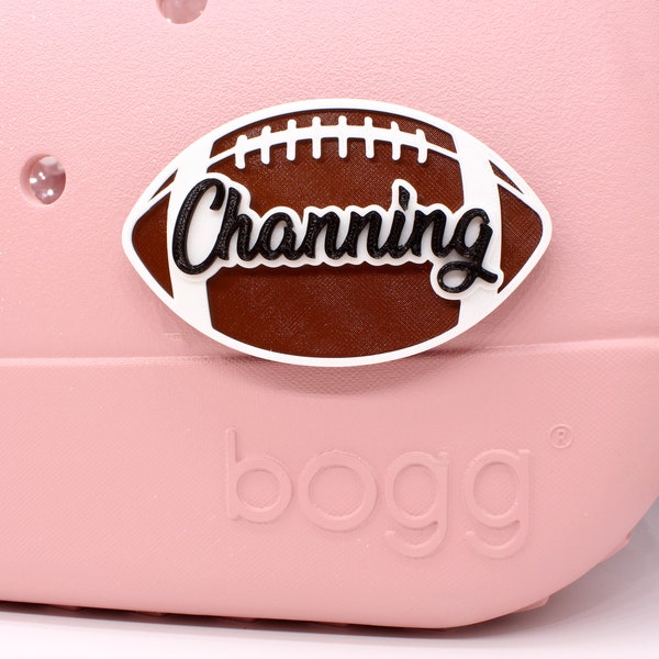 3D Printed American Football Bogg Bag Charm - Stylish Bag Decoration for Football Enthusiasts - Sports-themed Bag Accessory