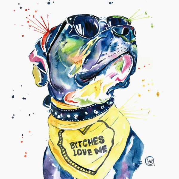 Pitbull Painting, Pitbull Art, Pit Bull, Pitbull Dog Art, Pitbull Wall Decor, Pitbull Pop Art, Colourful Dog Painting, Pet Portrait, Pet Art