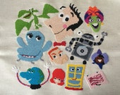 The Pee-Wee Herman Show - Handmade Finished Cross Stitch
