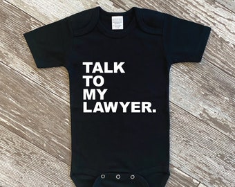 lawyer baby onesie
