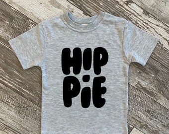 Hippie | Cute Hippie Kids Tee | Bubble Letter Kids T-shirt