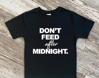Don't Feed After Midnight | Gremlins Kids Tee | Gremlin Toddler T-shirt