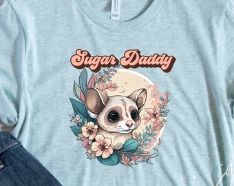 Sugar Glider Unisex Farbe Shirt, Sugar Daddy, Sugar Glider Dad TShirt, Sugar Glider Geschenk.