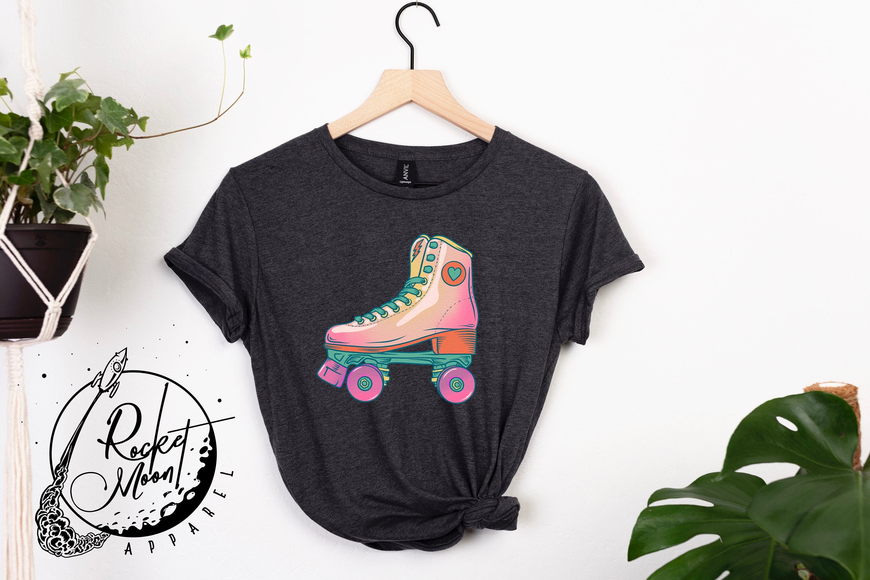 Roller skate unisex shirt vintage roller skate roller Etsy