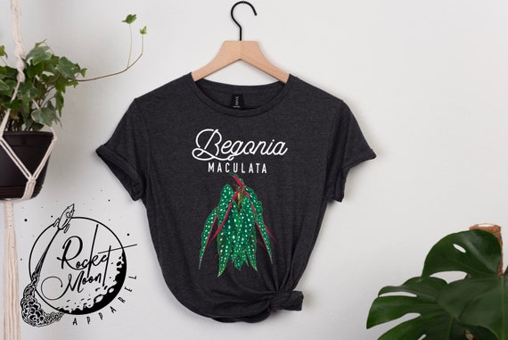 Plant Mom Shirt Houseplant Tee Begonia Shirt Plant Gift Plant Lover Gift Plant Lady T shirt Begonia Maculata Etsy