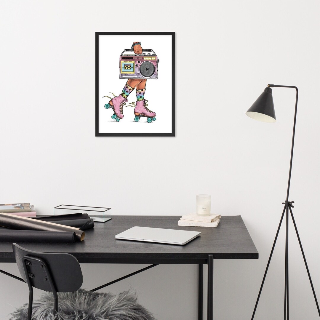 Roller Skate Wall Art Roller Skate Kids Room Art Roller Skate Party Art