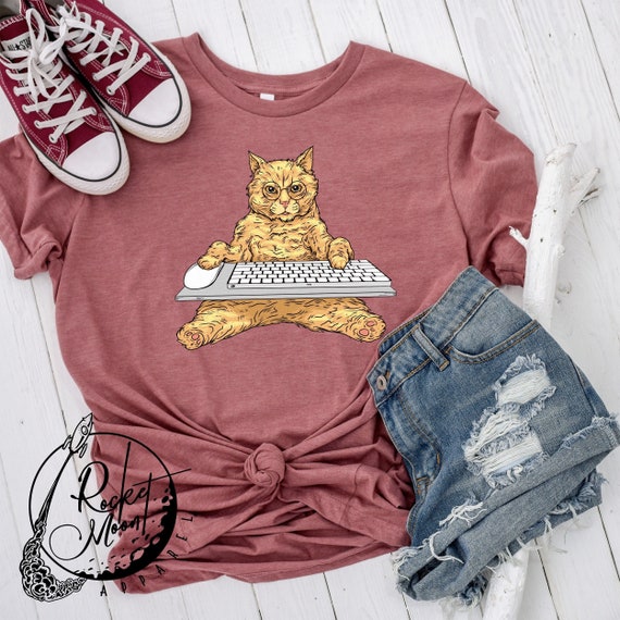 Etsy cat shirt hotsell