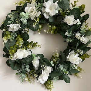 Hydrangea Wreath Door Wreath Floral Wreath All Year Round Wreath