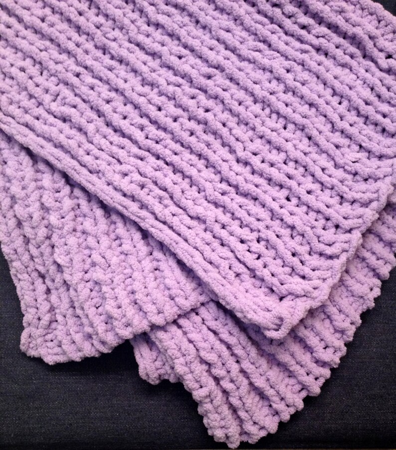 Baby Blanket Extra Soft Lilac Easy Care Etsy