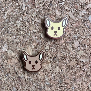 Corgi head Mini Pin