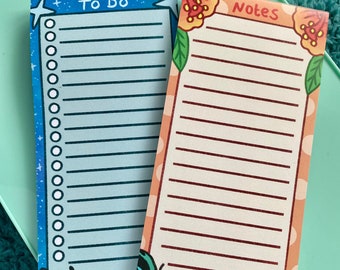 Botanical Butterfly and Moth To Do List pad- 50 sheets notes, journaling planner