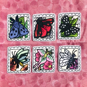 Botanical Butterfly and Moth sticker set Vol 2