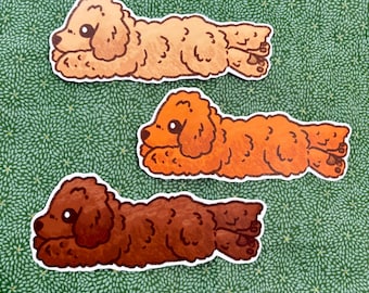 Poodle Puppy Shaped Bookmarks