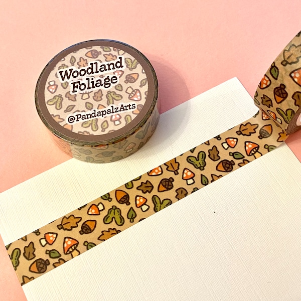 Woodland Foliage Washi Tape - 10mm x 10m