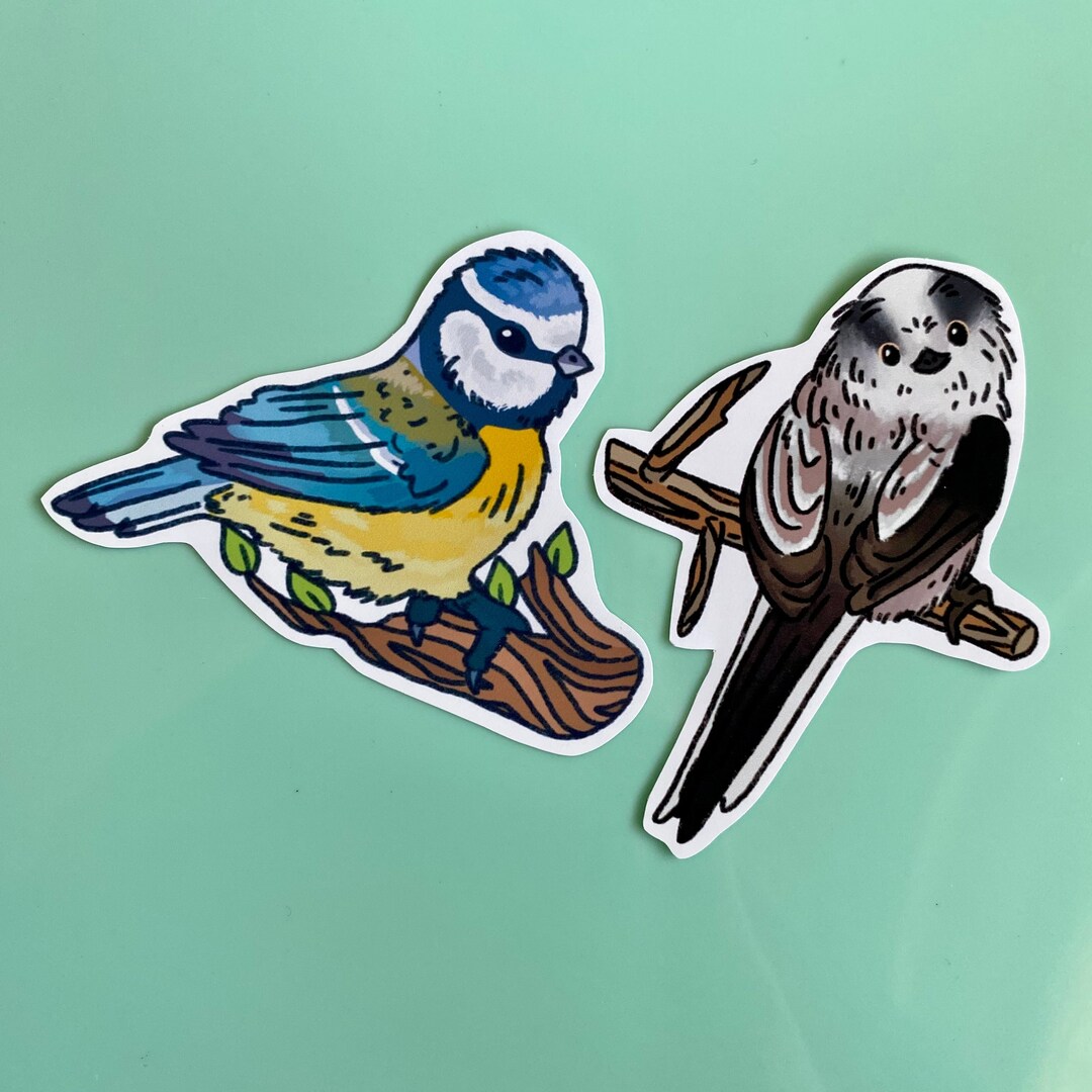 Sticker Try Branch Support Tree Branch Birds Die-cut Sticker and Art Print Collection - Etsy