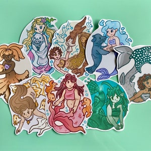Adesivi fustellati sirena e stampe artistiche 6x4 Parte 2