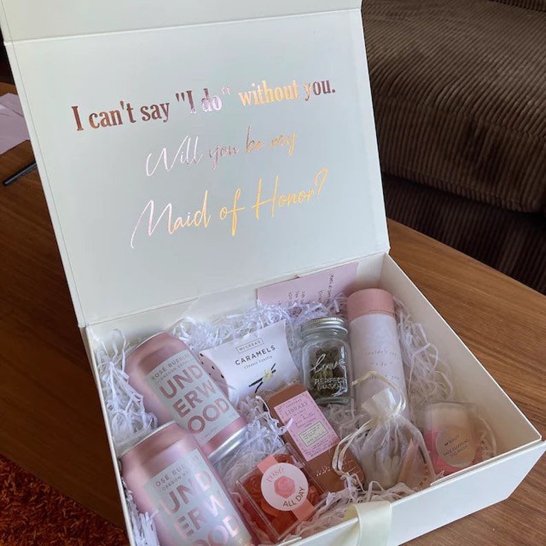 Bridesmaid Proposal Box Empty Bridesmaid Box Empty Black Etsy