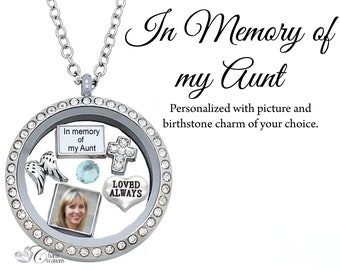 In memory of my Husband Floating Locket Charm Silver-tone NEW