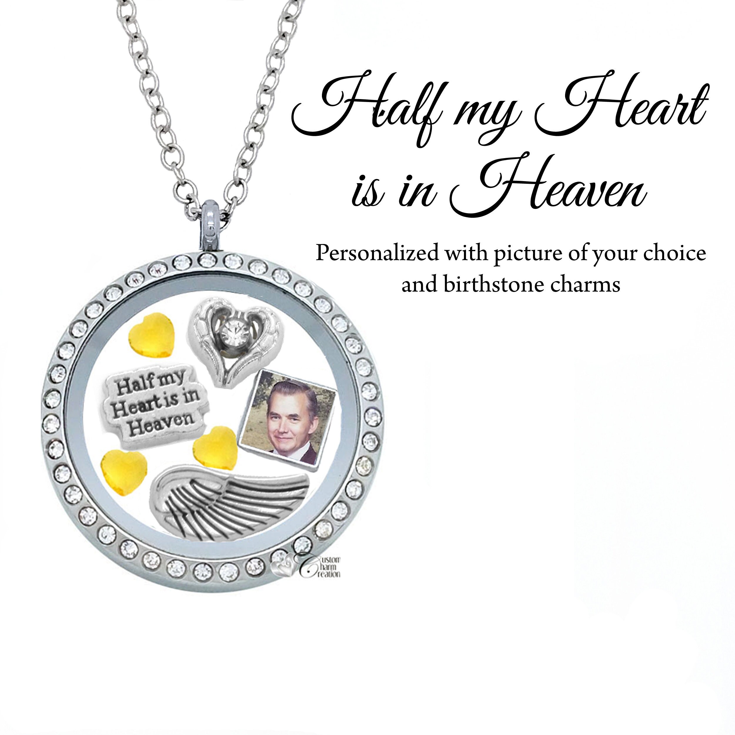 Heaven Memorial Floating Locket \u0026 Charm 