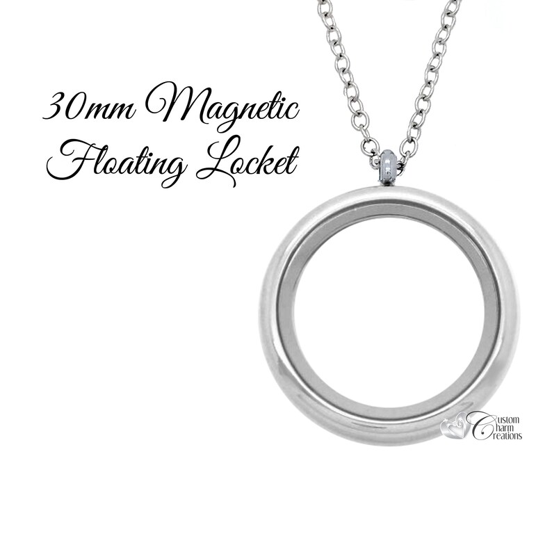 Floating Locket Large 30mm Memory Locket Etsy