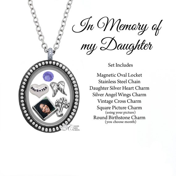 daddy/'s angel charm for living glass floating locket