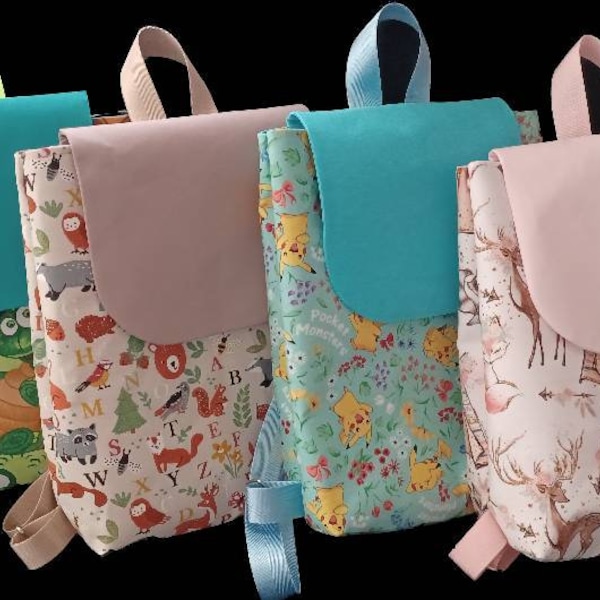 Sac à Dos Enfant Personnalisable Avec Prénom - Velours Côtelé, 28x10x38 Cm, Pour école, Maternelle, Cadeau