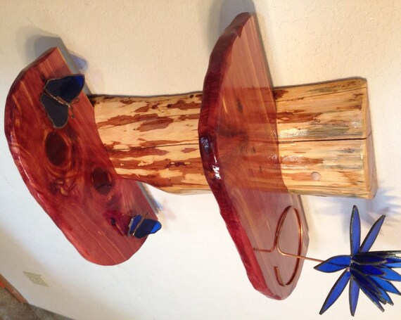 Rustic Cedar Wood Log Shelf Cabin Lodge Decor Image 0