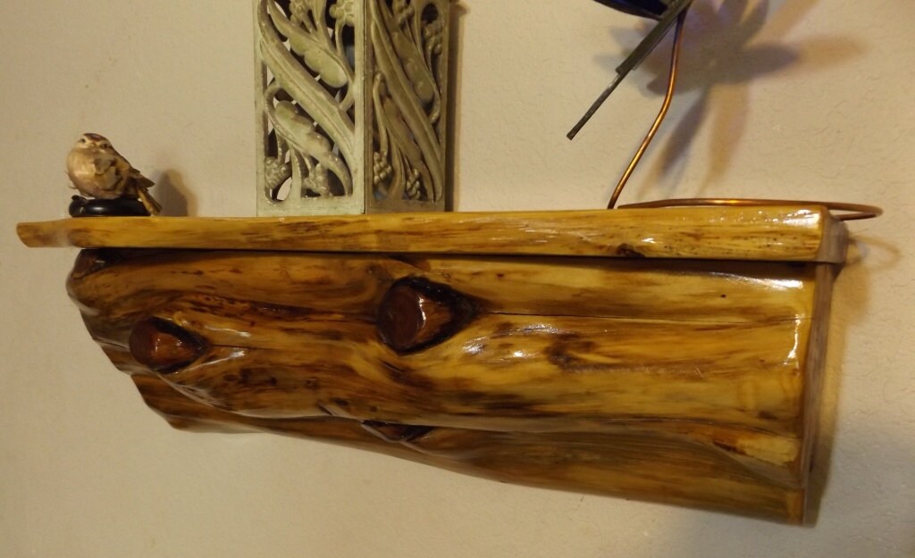 Cedar Log Shelf / Rustic /Wood/ Cabin / Lodge /Mantel /Log Etsy