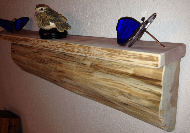 Cedar Log Shelf / Rustic /Wood/ Cabin / Lodge Decor /Log Etsy