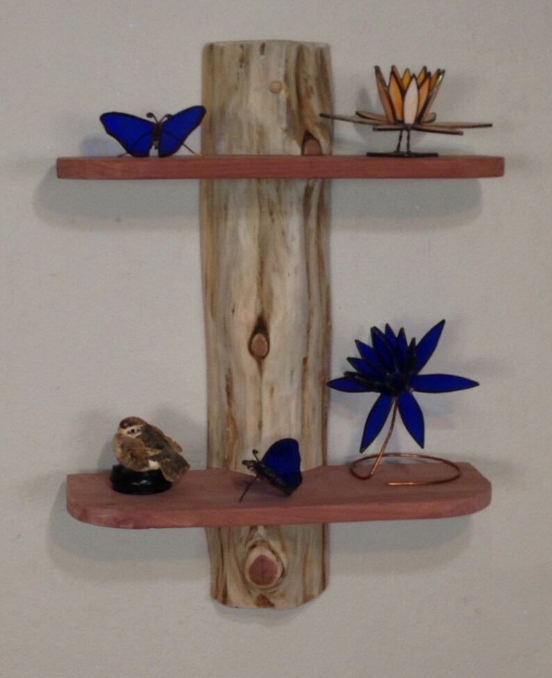 Rustic Cedar Wood Log Shelf / Cabin / Lodge Decor / Log Etsy