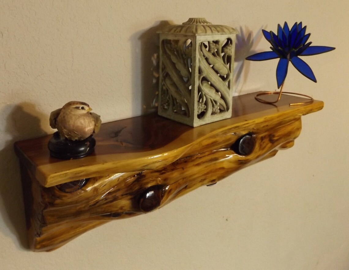 Cedar Log Shelf / Rustic /Wood/ Cabin / Lodge /Mantel /Log Etsy