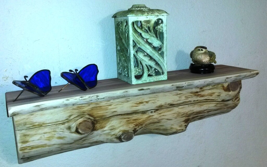 Cedar Log Shelf / Rustic /Wood/ Cabin / Lodge Decor /Log Etsy