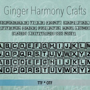 GHC Scrabble Tile Font Typeface. Type like a scrabble game!